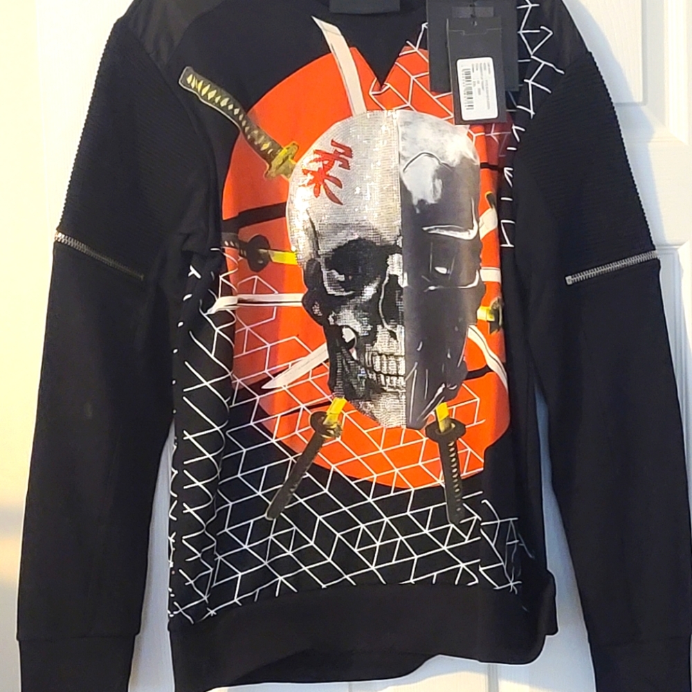 PHILIPP PLEIN Crystal Skull Sweatshirt